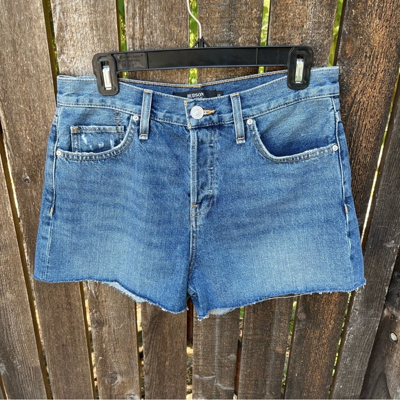 Hudson Lori High Rise Denim Cutoff Short NWT In Wonderwall Sz 29 - Picture 1 of 11